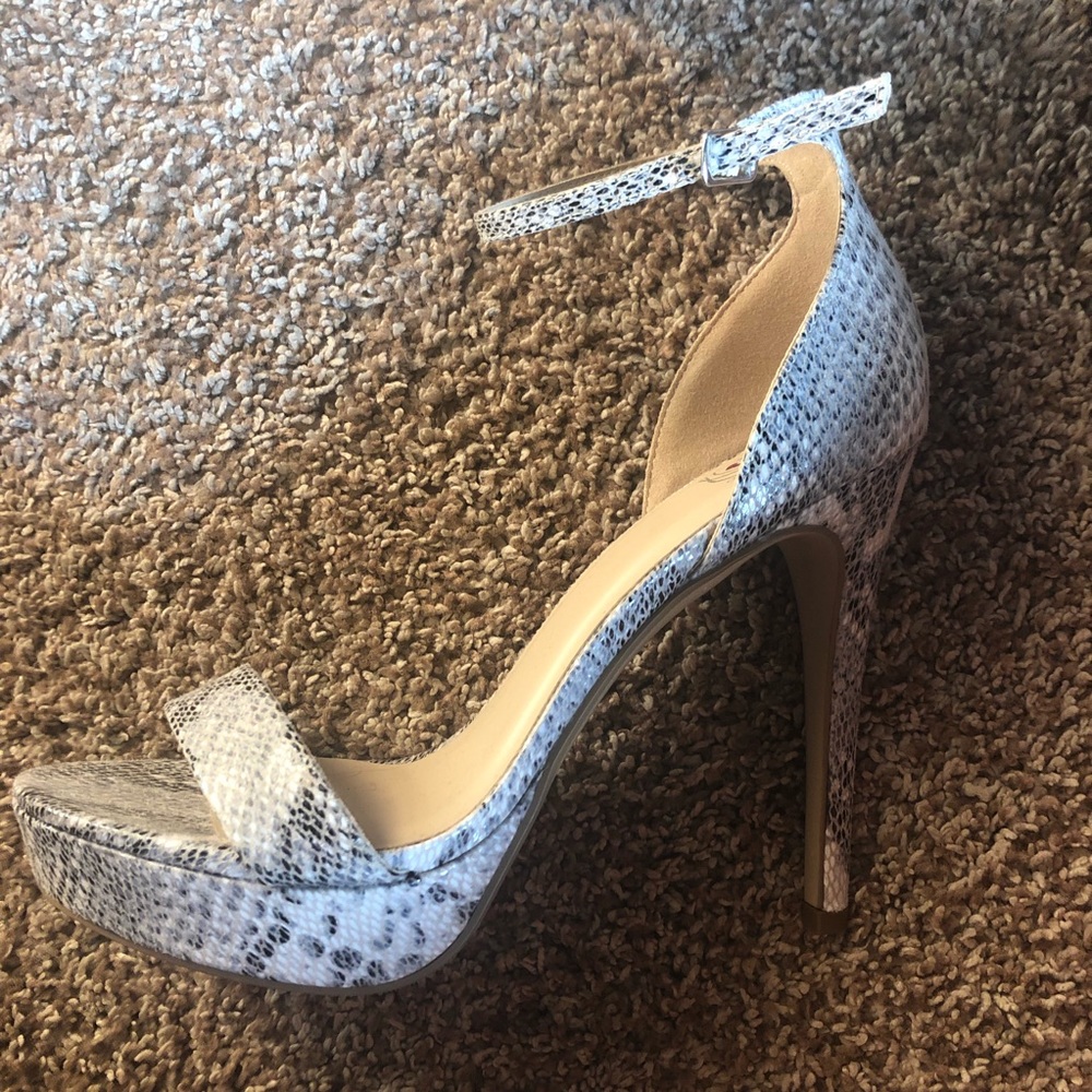 Snake skin stilettos